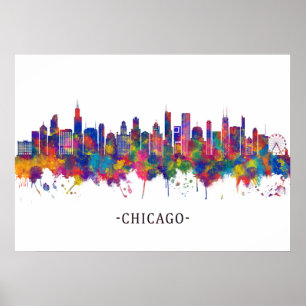 Affiche Skyline de l'Illinois