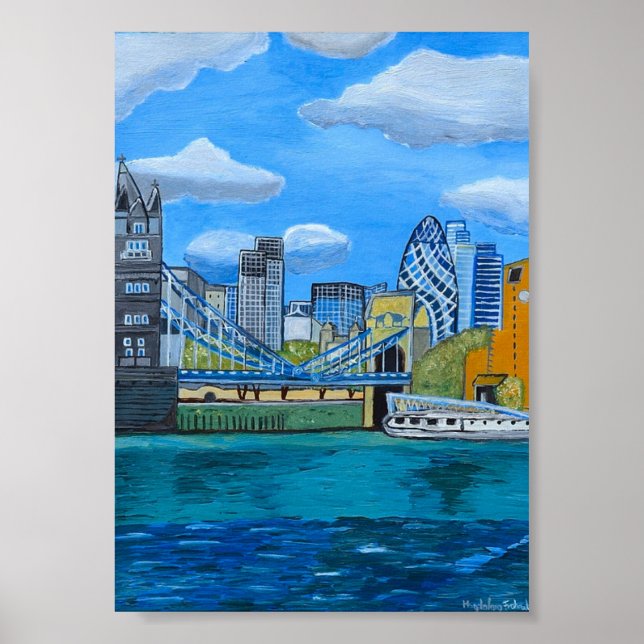 Affiche Skyline de Londres (Devant)