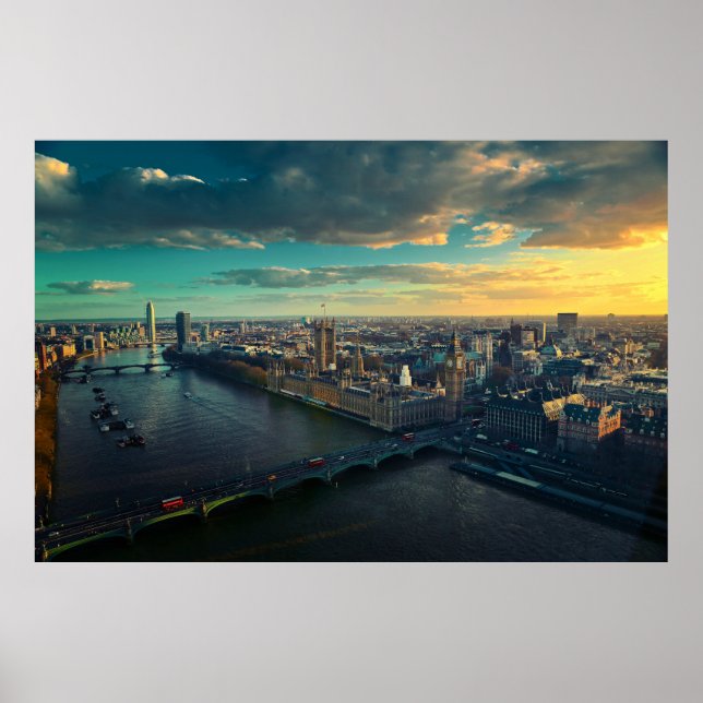 Affiche Skyline de Londres (Devant)