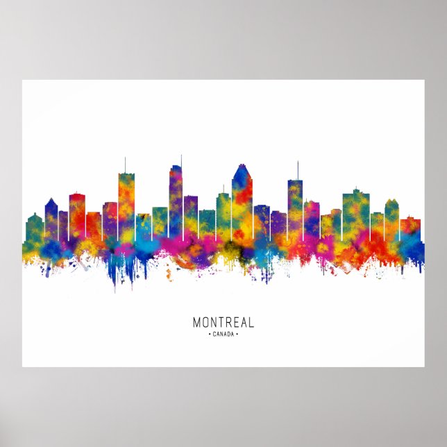 Affiche Skyline de Montréal (Devant)