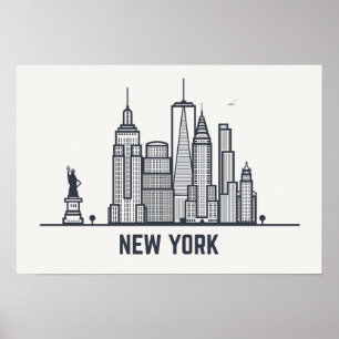 Affiche Skyline de New York