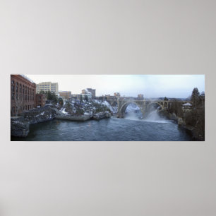 Affiche Skyline de Spokane City