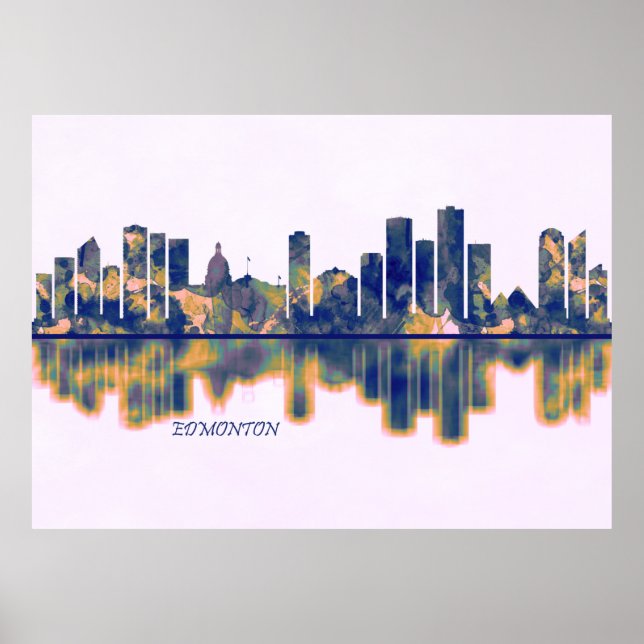 Affiche Skyline d'Edmonton (Devant)