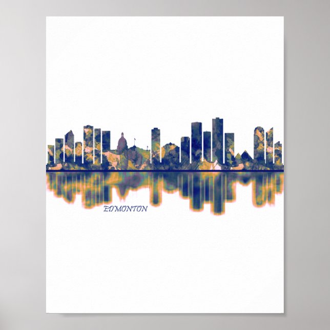 Affiche Skyline d'Edmonton (Devant)