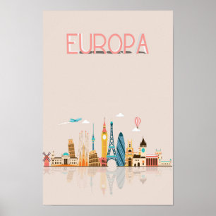 Affiche Skyline d'Europe