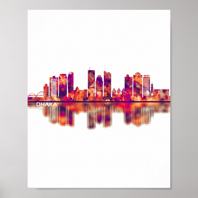 Affiche Skyline Dhaka Bangladesh (Devant)