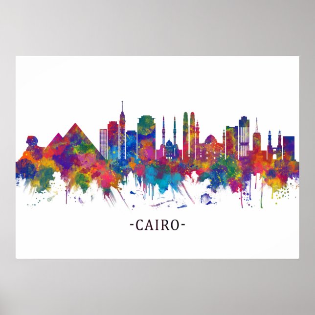 Affiche Skyline du Caire en Égypte (Devant)