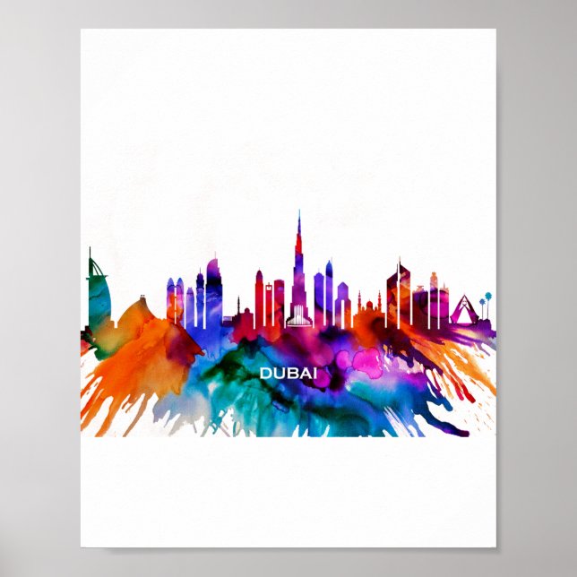 Affiche Skyline Dubaï (Devant)