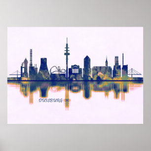 Affiche Skyline Duisburg