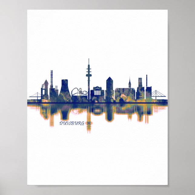 Affiche Skyline Duisburg (Devant)