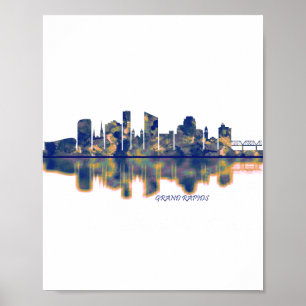 Affiche Skyline Grand Rapids