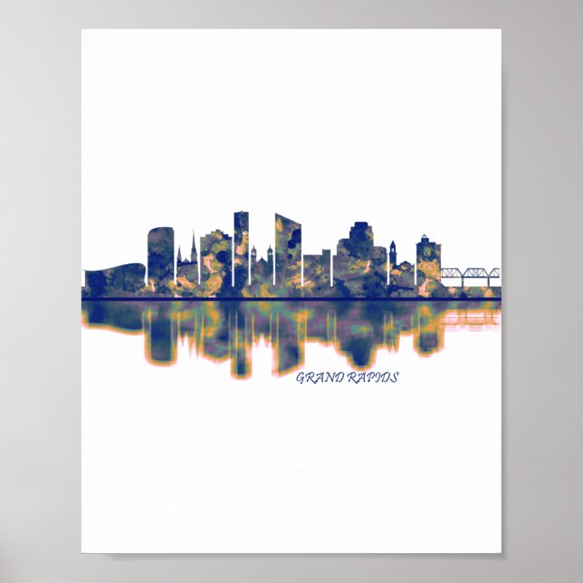 Affiche Skyline Grand Rapids (Devant)