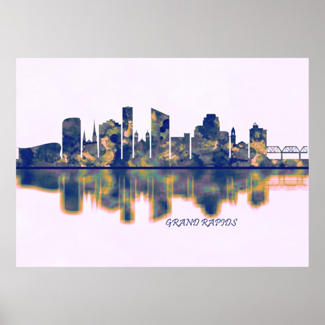 Affiche Skyline Grand Rapids (Devant)