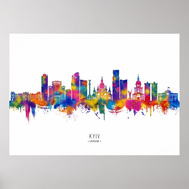 Affiche Skyline Kiev Ukraine (Devant)