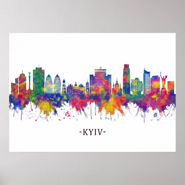 Affiche Skyline Kiev Ukraine (Devant)