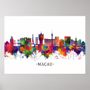 Affiche Skyline Macau China