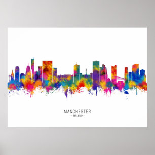 Affiche Skyline Manchester