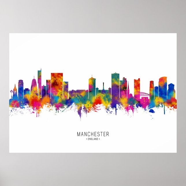 Affiche Skyline Manchester (Devant)