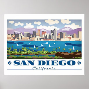 Affiche Skyline San Diego
