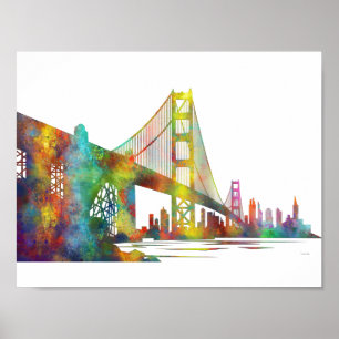 AFFICHE SKYLINE SAN FRANCISCO