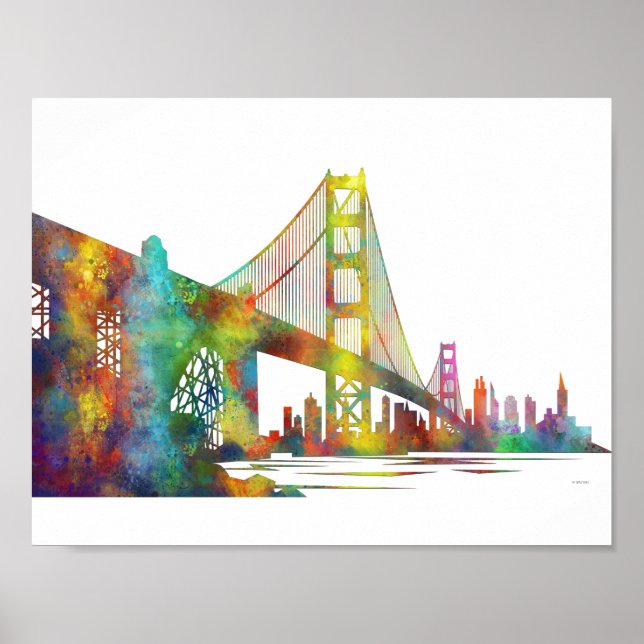 AFFICHE SKYLINE SAN FRANCISCO (Devant)
