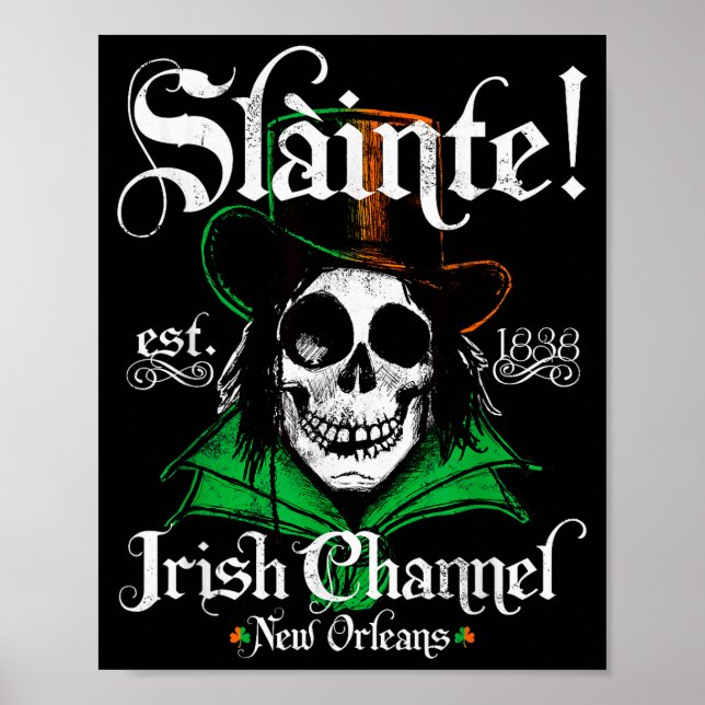 Affiche Slainte Irish Channel New Orleans St Patricks Day  (Devant)