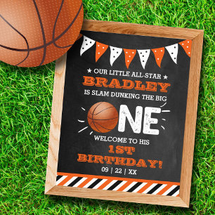 Affiche Slam Dunking The Big One Basketball 1er annivers