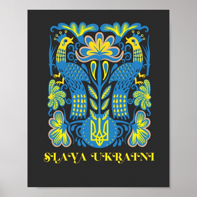 Affiche Slava Ukraini (Devant)