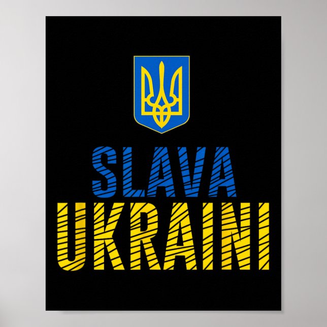 Affiche Slava Ukraini - Glory To Ukraine  (Devant)