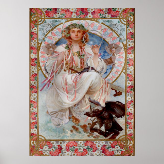 Affiche Slavia par Alphonse Mucha (Devant)