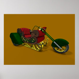 Affiche Sledge de trike du Père Noël