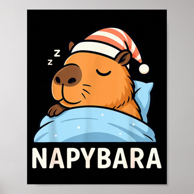 Affiche Sleeng Capybara Napybara Pyjama Garçon G (Devant)