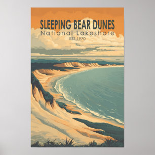 Affiche Sleeping Bear Dunes National Lakeshore Voyage Arti