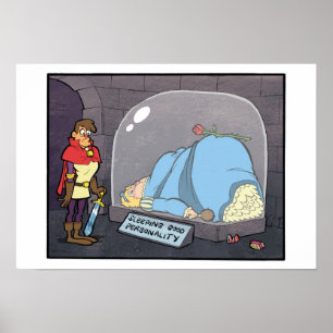 Affiche Sleeping Good Personality Print