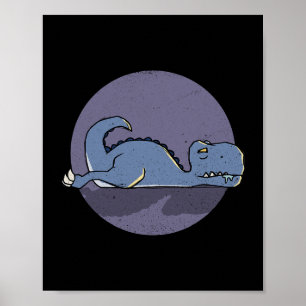 Affiche Sleeposaurus Sommeil Laze Dinosaure Lover Dino Fan