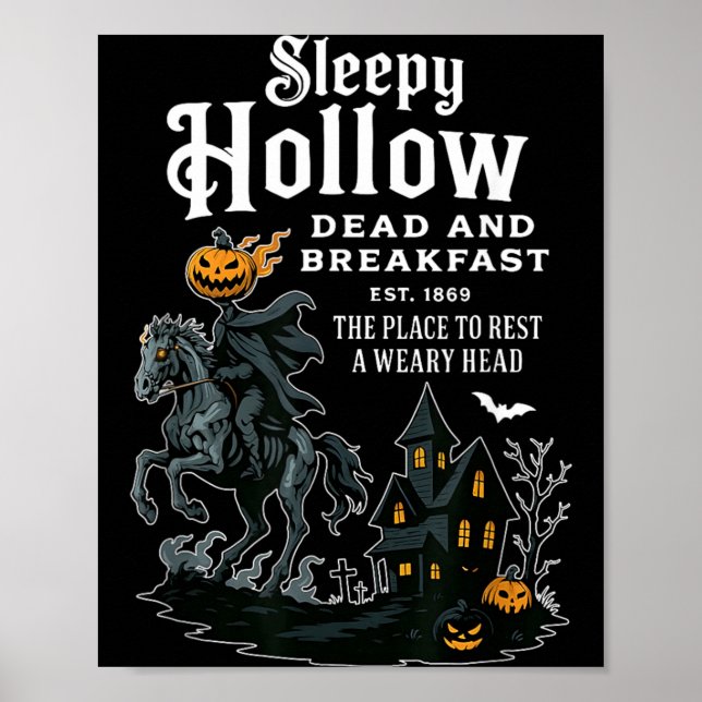 Affiche Sleepy Hollow Dead and Breakfast Établie 1869 Vint (Devant)