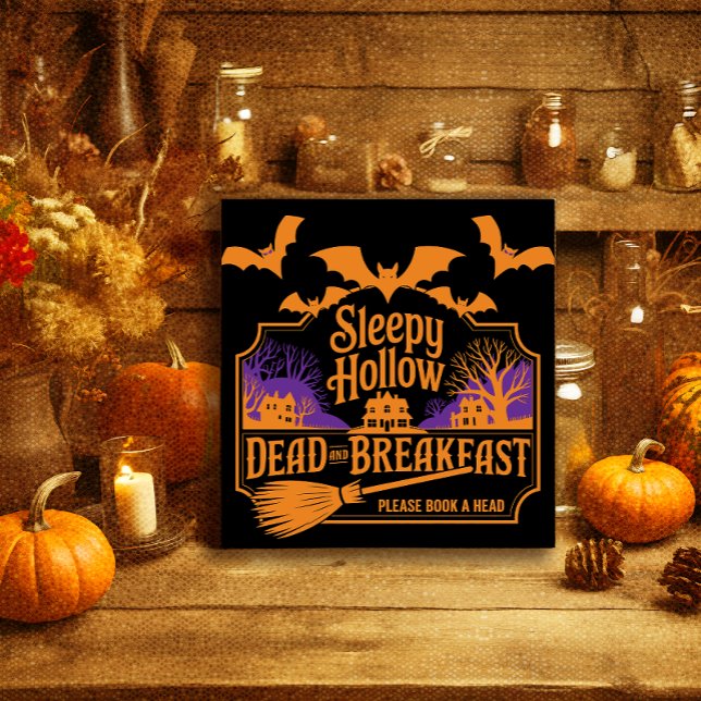 Affiche Sleepy Hollow Dead et le petit déjeuner Halloween (Créateur téléchargé)