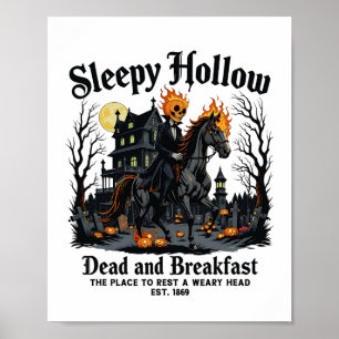 Affiche Sleepy Hollow Horseman Halloween Saison Éffrayante