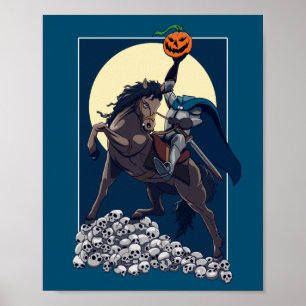 Affiche Sleepy Hollow Horseman sans tête   Halloween