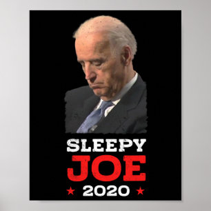 Affiche Sleepy Joe - Drôle Joe Biden Élections politiques