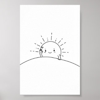 Affiche Sleepy Sun Says Hi