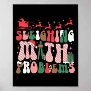 Affiche Sleighing Math Problems Funny Math Enseignants Chr