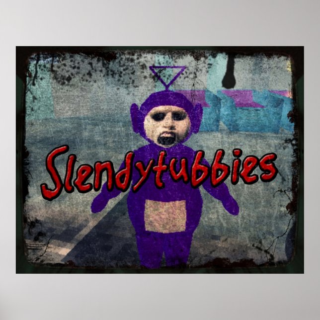 Affiche Slendytubbies - Design 1 (Devant)