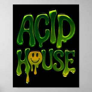 Affiche Slime Acid House Rave Electronic Music Love Stic