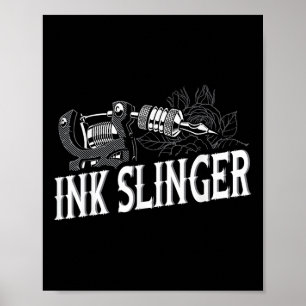 Affiche Slinger d'encre - Artiste de tatouage