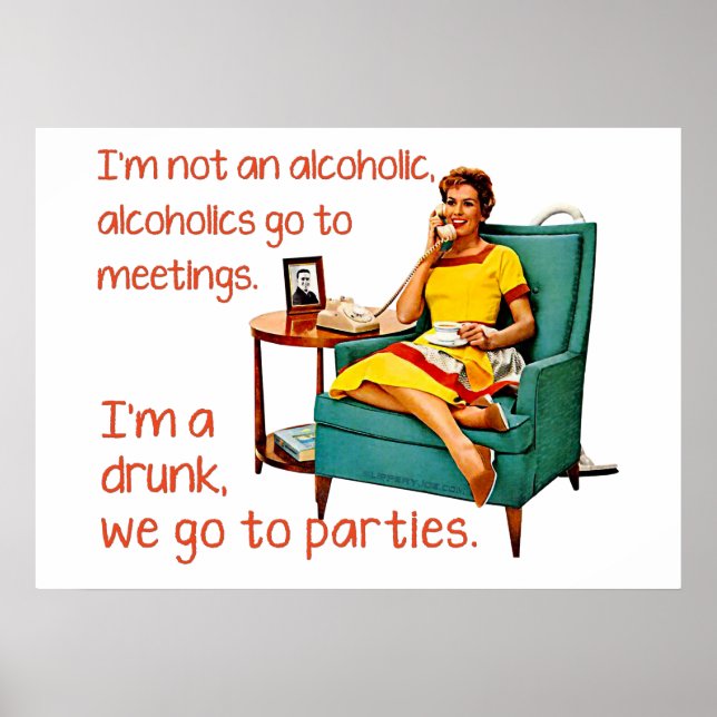 Affiche SlipperyJoe socialiser la fête de la boisson vinta (Devant)