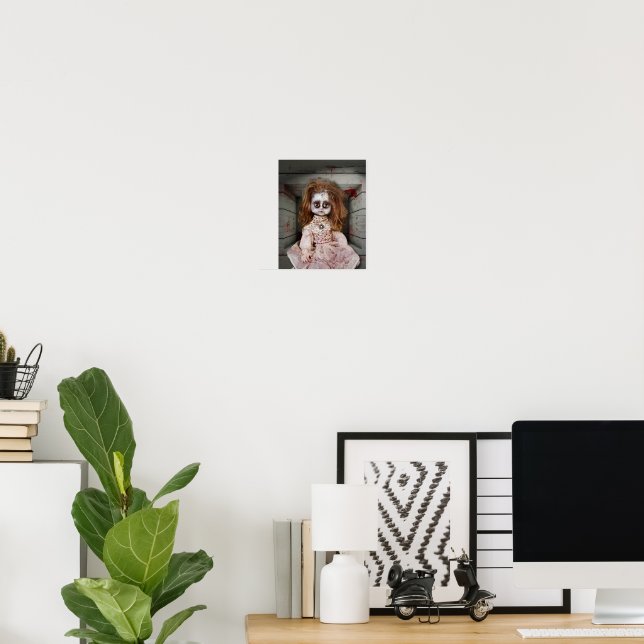Affiche SlipperyJoe's déplaisante poupée visage pâle sang  (Bureau à domicile)