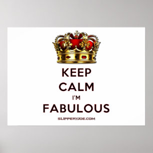 Affiche SlipperyJoe's garder calme fabuleux bijoux de cour