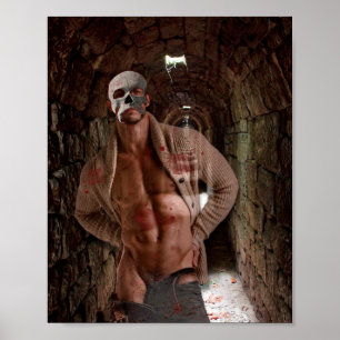 Affiche SlipperyJoe's Halloween transparent homme fantomat