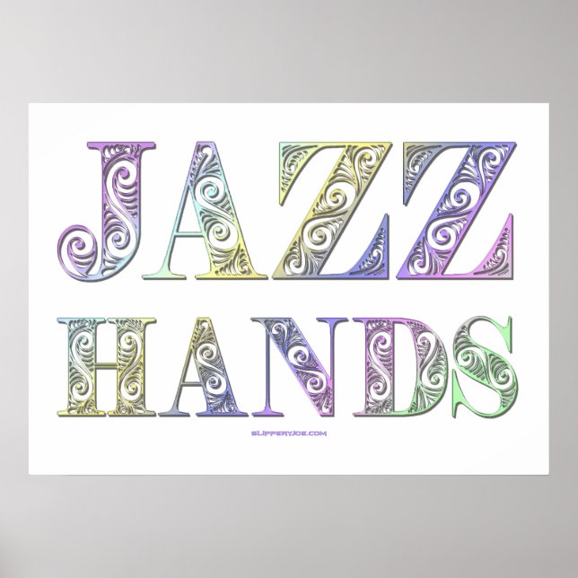 Affiche SlipperyJoe's Jazz Hands Broadway (Devant)
